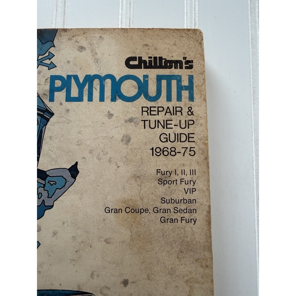 Chilton Service Repair and Tune-Up Guide Book PLYMOUTH 1968 - 1975 - Picture 4 of 4